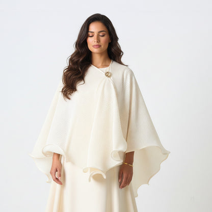 Ruffled poncho