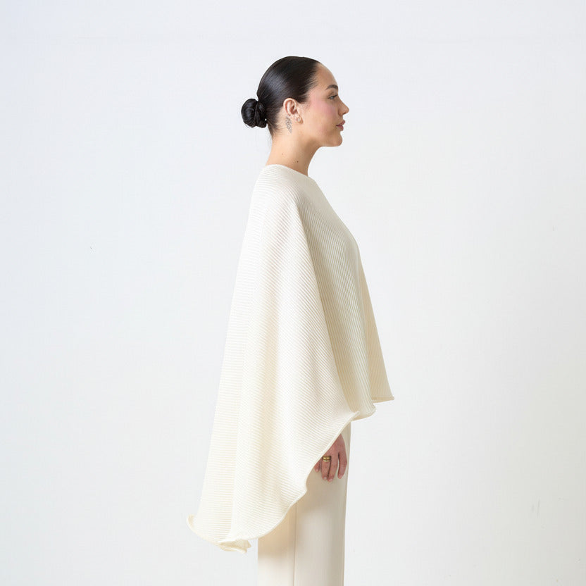 Ruffled poncho